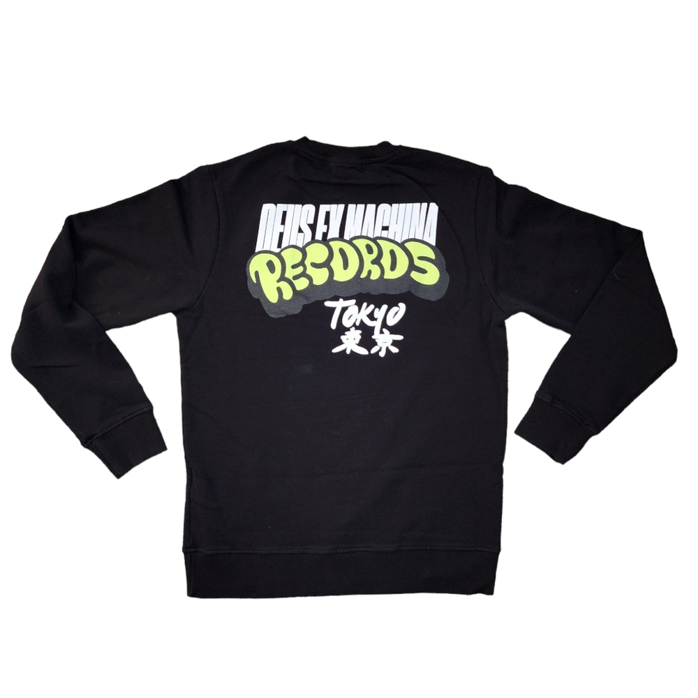 DEUS RECORDS EX MACHINA TOKYO Sweatshirt Sz. LARGE